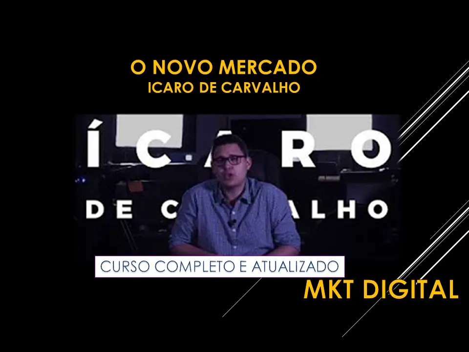Capa: Novo Mercado Ícaro de Oliveira: Baixe o Curso Completo Já!