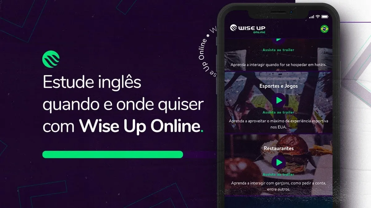Capa: Curso Inglês Wise Up: Baixar Flávio Augusto Completo 2024