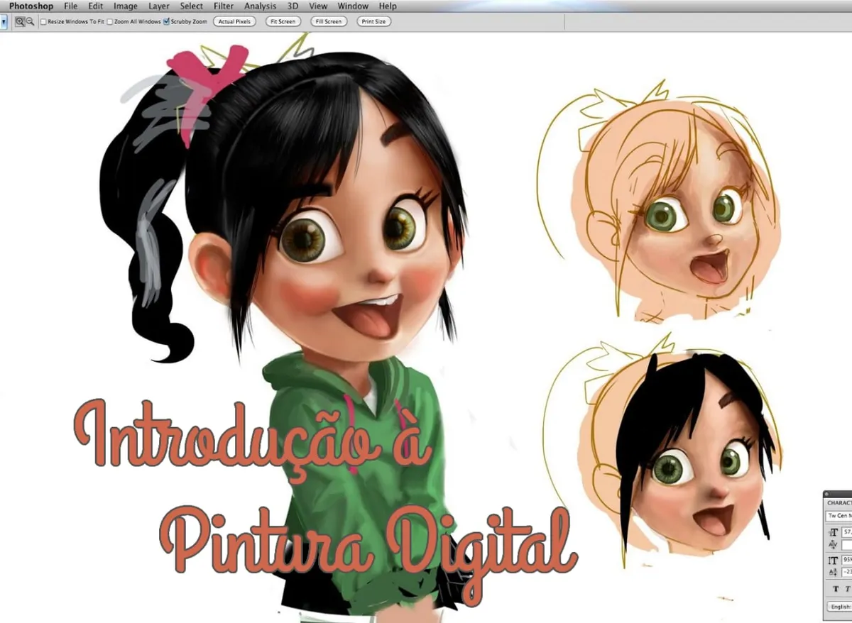 Capa: Pintura Digital Guilherme Gusmão: Baixar Curso Completo