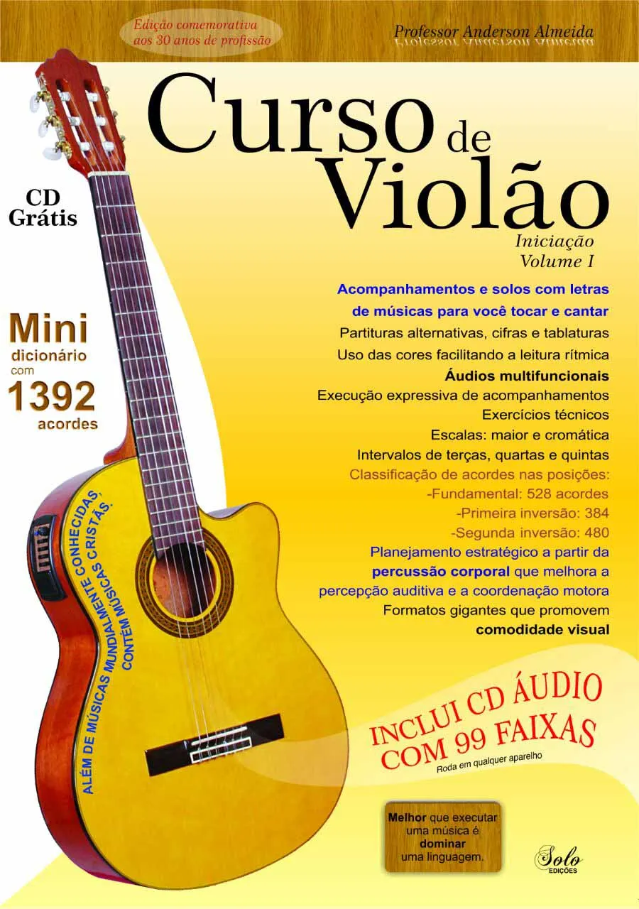 Capa: Baixar Curso Violão/Guitarra PDF: Domine em Pouco Tempo