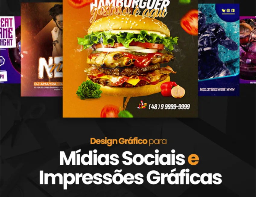 Capa: Baixar Curso Design Gráfico para Mídias Sociais e Impressos – Completo