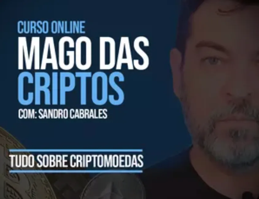 Capa: Mago das Criptos Sandro Cabrales: Baixar Curso Completo Agora!