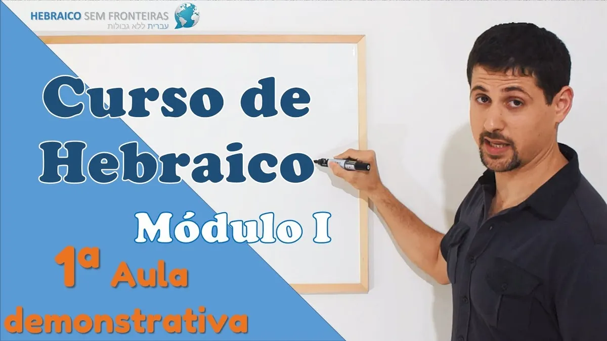 Capa: Baixar Curso de Hebraico: Domine o Idioma Sagrado Agora!