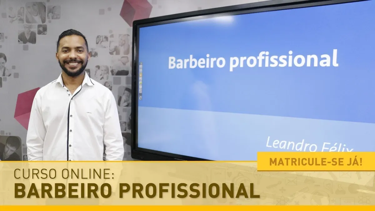 Capa: Baixar Curso Barbeiro Profissional Leandro Felix Completo
