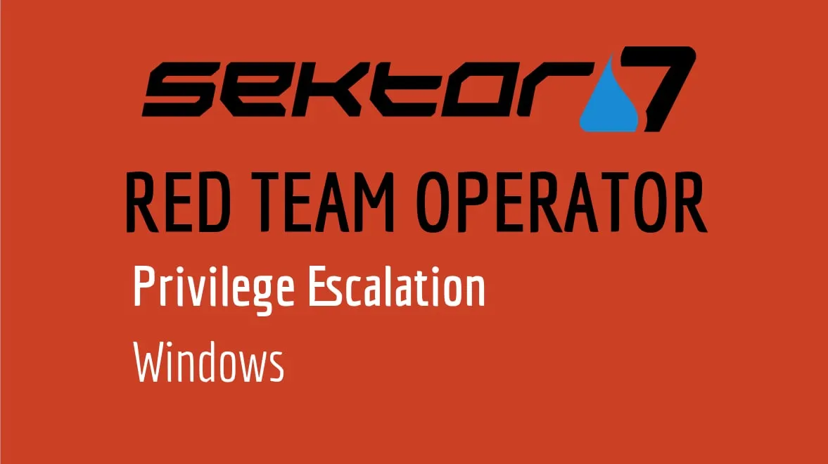 Capa: Sektor7 RED TEAM Operator: Baixar Curso Completo Agora!