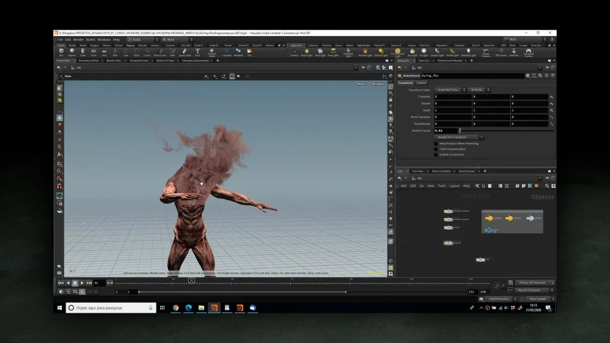 Capa: Houdini: Curso Completo Download 2024 – Modelagem e VFX