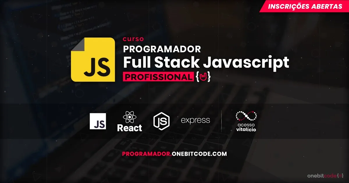 Capa: Download Exclusivo: Programador Full Stack Javascript Onebitcode
