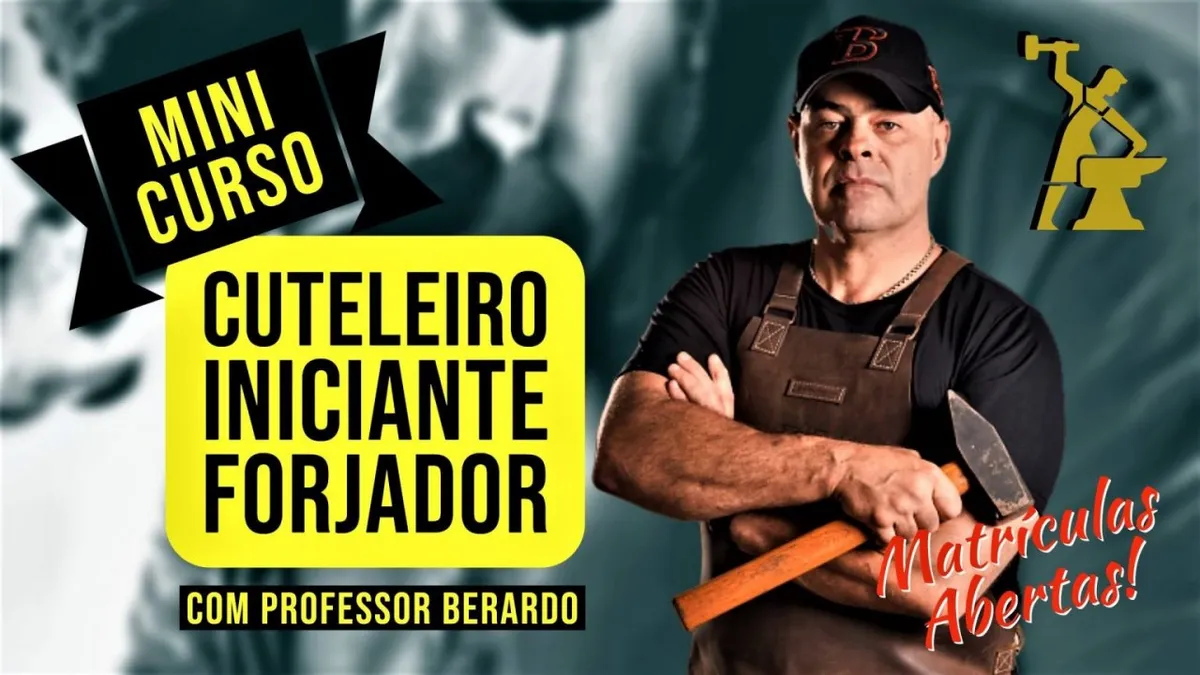 Capa: Mini Curso Cuteleiro Berardo: Baixe Agora | Forjamento Essencial