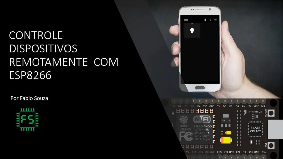 Capa: Baixar Curso ESP8266: IoT e Controle Remoto Fácil