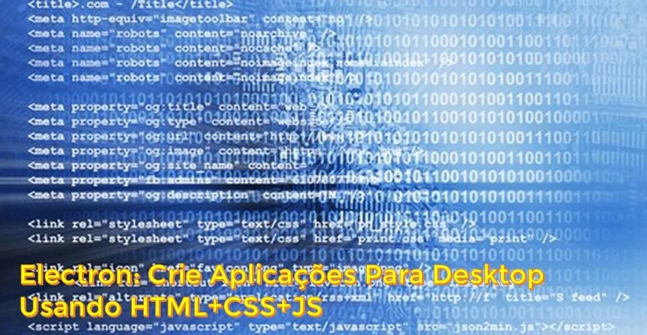 Capa: Electron: Baixar Curso Completo HTML, CSS, JS para Desktop