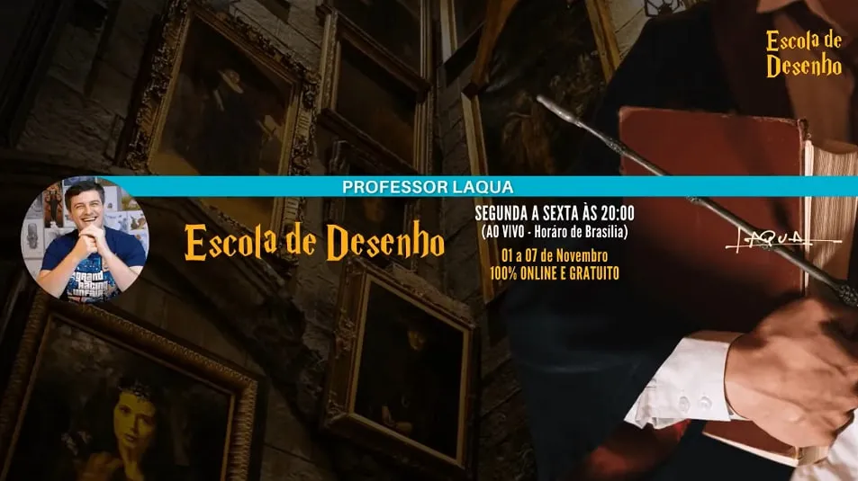 Capa: Baixar Escola de Desenho Professor Laqua: Domine o Desenho!