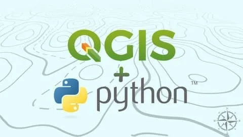Capa: Baixar Python para QGIS: Curso Completo Arthur Paiva e Marcelo Martinez