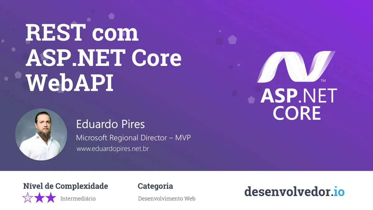 Capa: Baixar REST com ASP.NET Core WebAPI: Curso Completo 2022