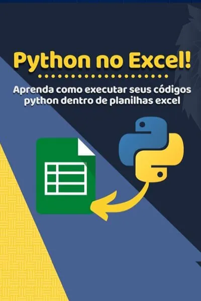 Capa: Python RPA e Excel: Baixe Curso Completo Automação Processos