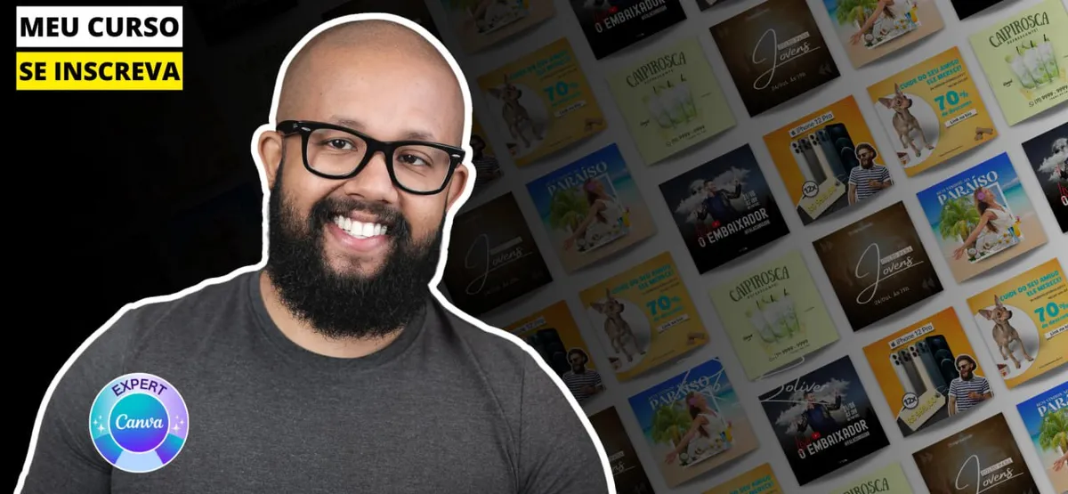 Capa: Escola de Design com Canva: Baixar Curso Rob Boliver 2023