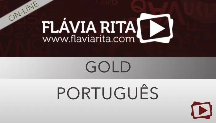 Capa: Português GOLD Flávia Rita: Baixar Curso Completo