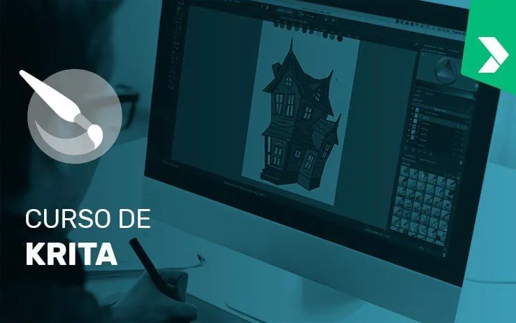 Capa: Curso Krita Digital Painting: Baixe Agora!