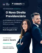 Capa: Pos Graduação Novo Direito Previdenciário ESMAFEPR: Baixar Curso Completo!